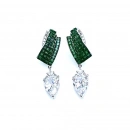 Damla Yeşil Invisible Tasarım Küpe