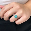 Ddörtgen Paraiba Yüzük