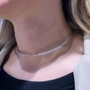 Degrade Taşlı Ayrık Dokuma Tasma