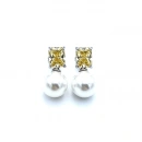 Di Sitrin İnci Küpe