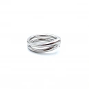 Double Drop Taşlı Yüzük