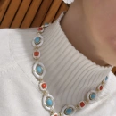 DW Firuze Mercan Tasarım Kolye