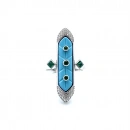 DW Firuze Oval Trio Yüzük