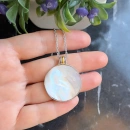 DW Firuze Sedef Madalyon Kolye