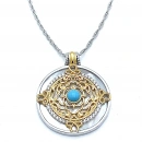 DW Firuze Sedef Madalyon Kolye