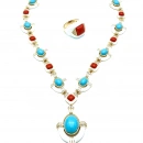 DW Mercan Beyaz Mineli Tasarım Yüzük