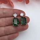 Emerald Ddörtgen Küpe