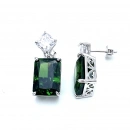 Emerald Ddörtgen Küpe