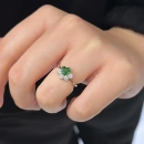 Emerald Kalp 4Taş Yüzük