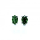 Emerald Oval Tektaş Küpe