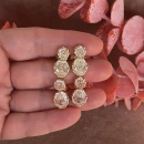 Felicity Dot Oval Küpe