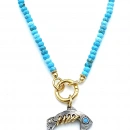 Firuze Fishbone Kolye