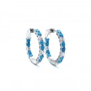 Firuze Taşlı Tamtur Halka Küpe