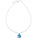 Firuze Tria Plaka Kolye