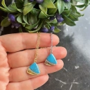 Firuze Tria Plaka Kolye