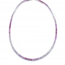 Fuşya Degrade 3mm Suyolu Kolye