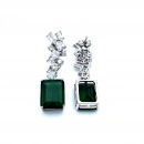 Geo Drop Di Zümrüt Küpe