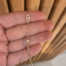 Göz Detaylı 3 Top Zincir Bileklik