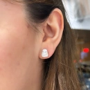 Half Moon Mozanit Küpe