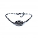 Ham Elmas Daire Zincir Bileklik