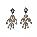 Ham Elmas Otantik Çoklu Damla Küpe