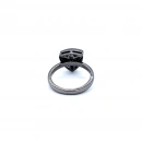 Ham Elmas Taşlı Üçgen Formlu Yüzük