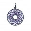 Ham Elmas-Yakut Yaşam Ağacı Kolye Ucu