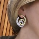 Helezon Taşlı Küpe