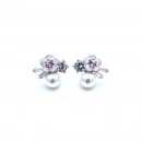 İnci Detaylı Daisy Baget Küpe