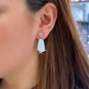 Işıltılı Opal Küpe