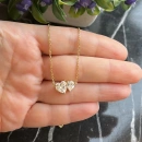 Kalp Damla TekTaş Kolye