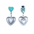 Kalp Paraiba Sallantılı Küpe