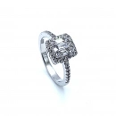 Kenarları Taşlı Bagetli Yüzük