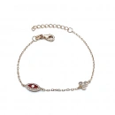 Kırmızı Göz 3 Dot Zincir Bileklik