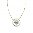 Kuzey Yıldızı Sedef Madalyon Kolye