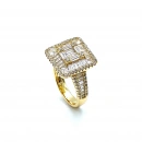 L Kare Baget Yüzük