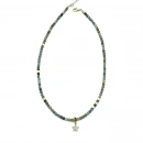 Labradorit Taşlı Yıldız Kolye