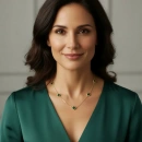 Malahit 7li Mini Yonca Kolye