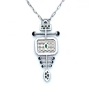 Malahit Fish Bone Kolye