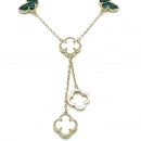 Malahit Kelebek Y Kolye