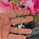 Malahit Kelebek Y Kolye