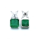 Markiz Çiçek Di Zümrüt Paraiba Küpe