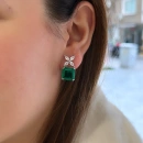 Markiz Çiçek Di Zümrüt Paraiba Küpe