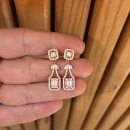 Markiz Detaylı Baget Sallantılı Küpe