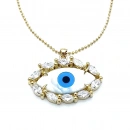 Markiz Taşlı M Göz Kolye