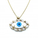 Markiz Taşlı S Göz Kolye