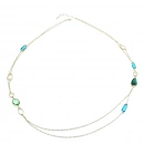 Marsilya Blue Oval Kolye