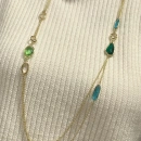 Marsilya Blue Oval Kolye