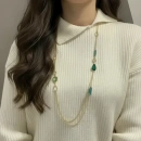 Marsilya Blue Oval Kolye