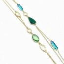 Marsilya Blue Oval Kolye